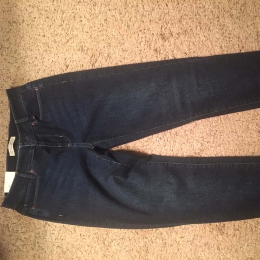 slim leg boyfriend denim jeans